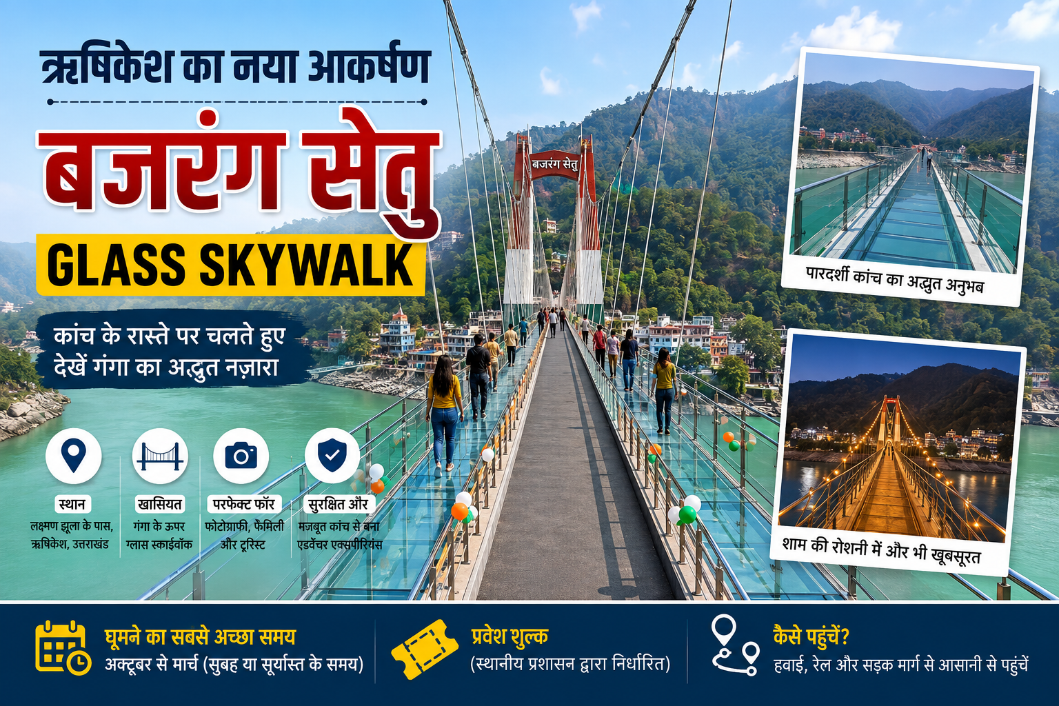 Rishikesh Bajrang Setu Glass Skywalk