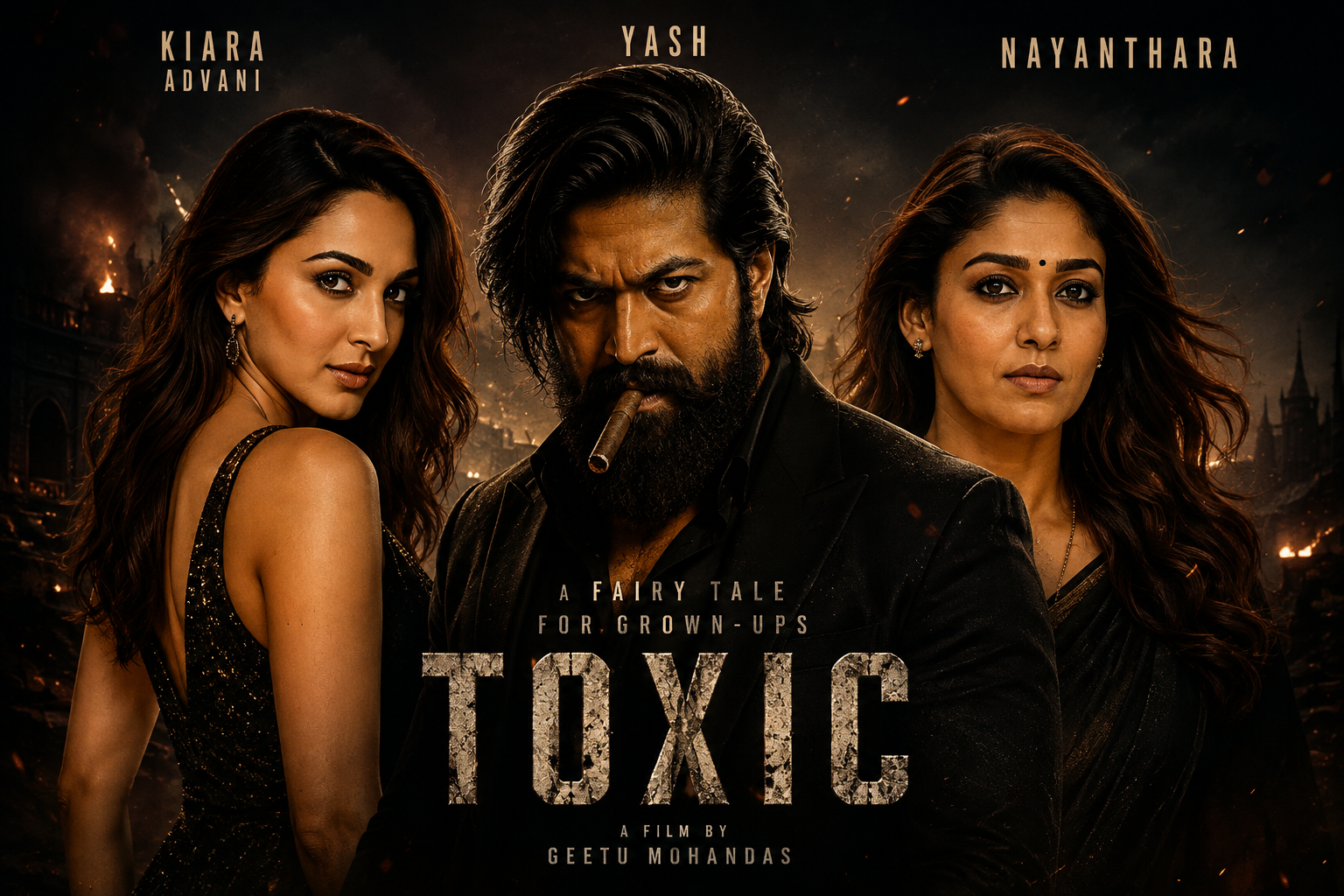 Toxic Trailer: यश की फिल्म Toxic का ट्रेलर मचा रहा तहलका, Yash, Kiara Advani, Nayantara दिखेंगे साथ